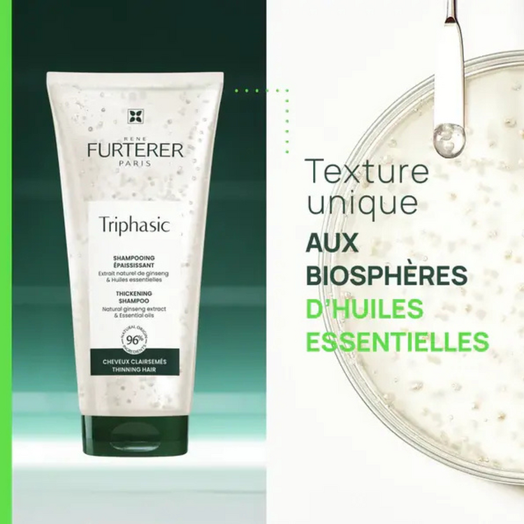 René FURTERER Paris Triphasic | Thickening Shampoo - Density and Volume for Fine to Thinning Hair