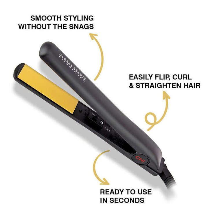 CHI Original | Ceramic Hairstyling Iron 1'' - Smoothing, Shine, Professional Precision