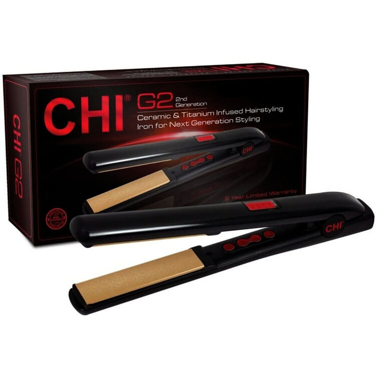 CHI G2 | Fer Plat Digitale en Céramique & Titane 1'' - Digital, Lissage, Brillance, Haute Performance