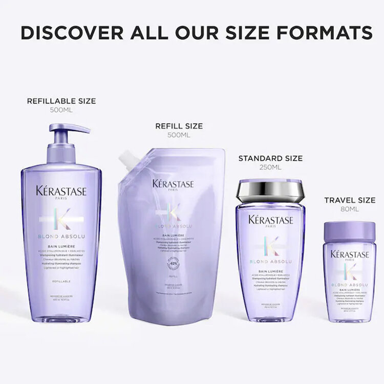 KÉRASTASE Blond Absolu | Bain Lumière | Hyaluronic Acid + Vitamins C+E — Hydrating Illuminating Shampoo