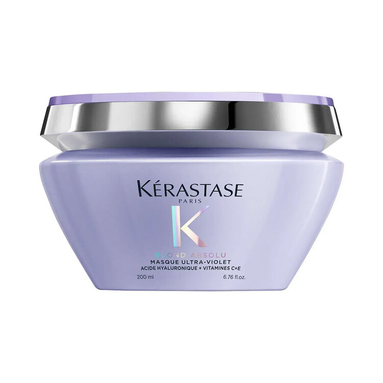 KÉRASTASE Blond Absolu | Ultra-Purple Mask | Hyaluronic Acid + Vitamins C+E - Neutralizing Mask For Blonde Hair