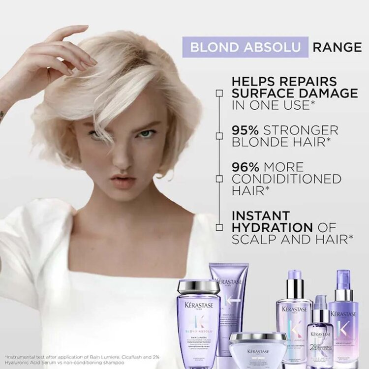 KÉRASTASE Blond Absolu | Fondant Cicaflash | Acide Hyaluronique + Vitamines C+E — Intensive Fortifying Treatment