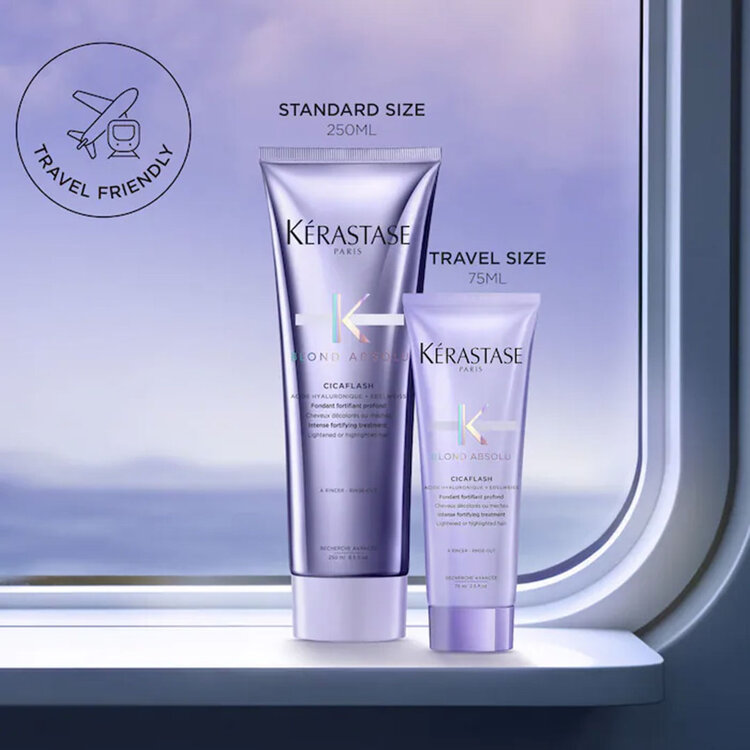 KÉRASTASE Blond Absolu | Fondant Cicaflash | Acide Hyaluronique + Vitamines C+E — Traitement Fortifiant Profond