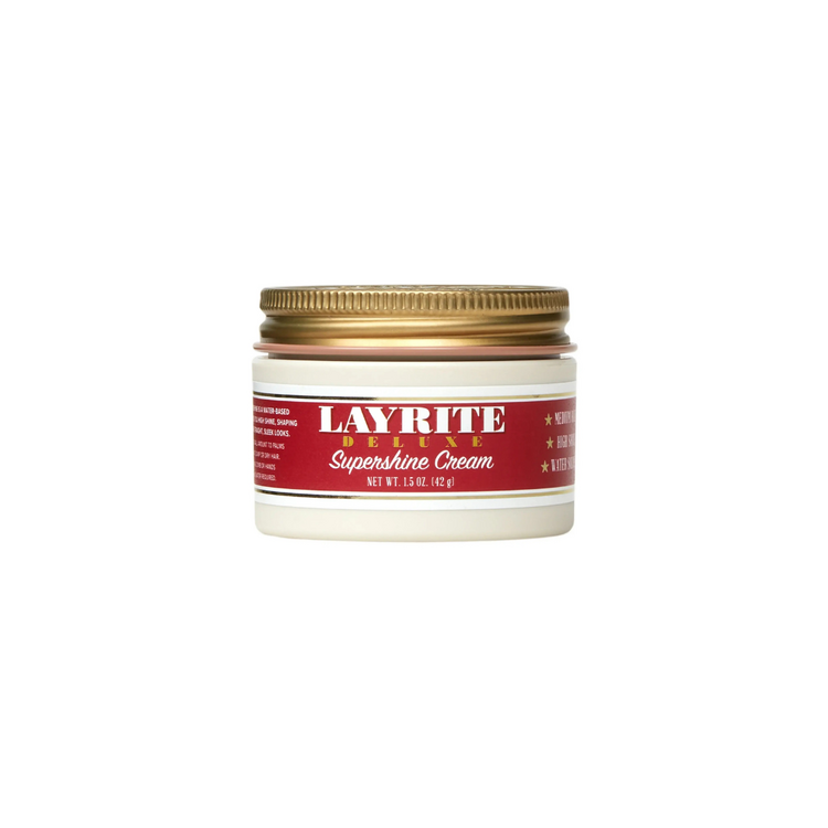 LAYRITE Deluxe Deluxe | Crème de Coiffage Haute Brillance - Finition Lustrée et Tenue Souple