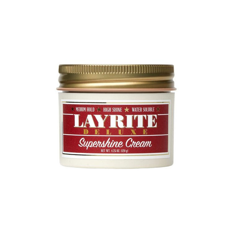 LAYRITE Deluxe Deluxe | Crème de Coiffage Haute Brillance - Finition Lustrée et Tenue Souple