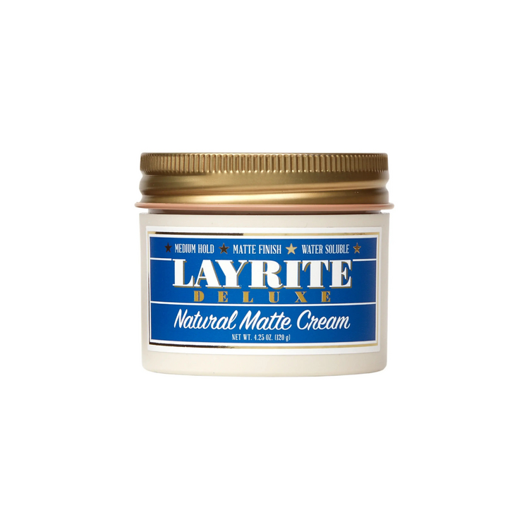 LAYRITE Deluxe Deluxe | Crème Coiffante Fini Mat - Texture Naturelle et Tenue Souple Sans Brillance