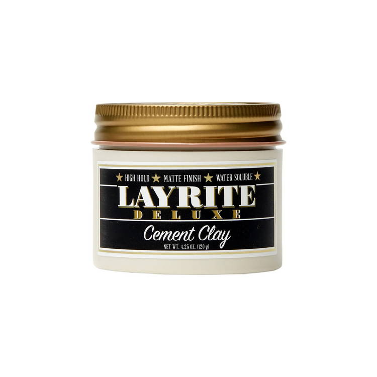 LAYRITE Deluxe Deluxe | Cement Clay - Strong Hold and Matte Finish for Extreme Texture