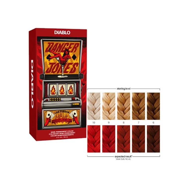 Semi-Permanent Hair Color | Diablo Red