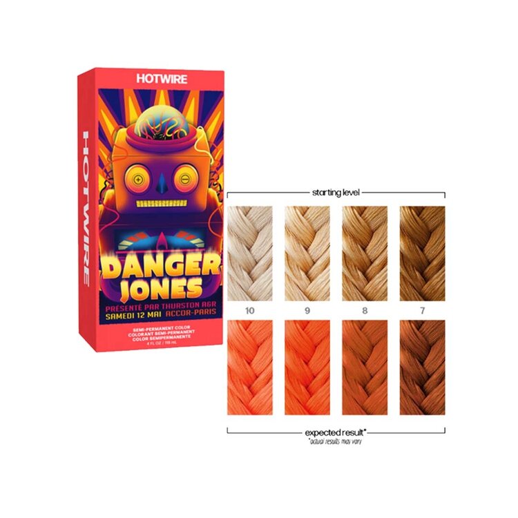 Semi-Permanent Hair Color | Hotwire Neon Orange - High Pigment Smooth Application Long Lasting Performance