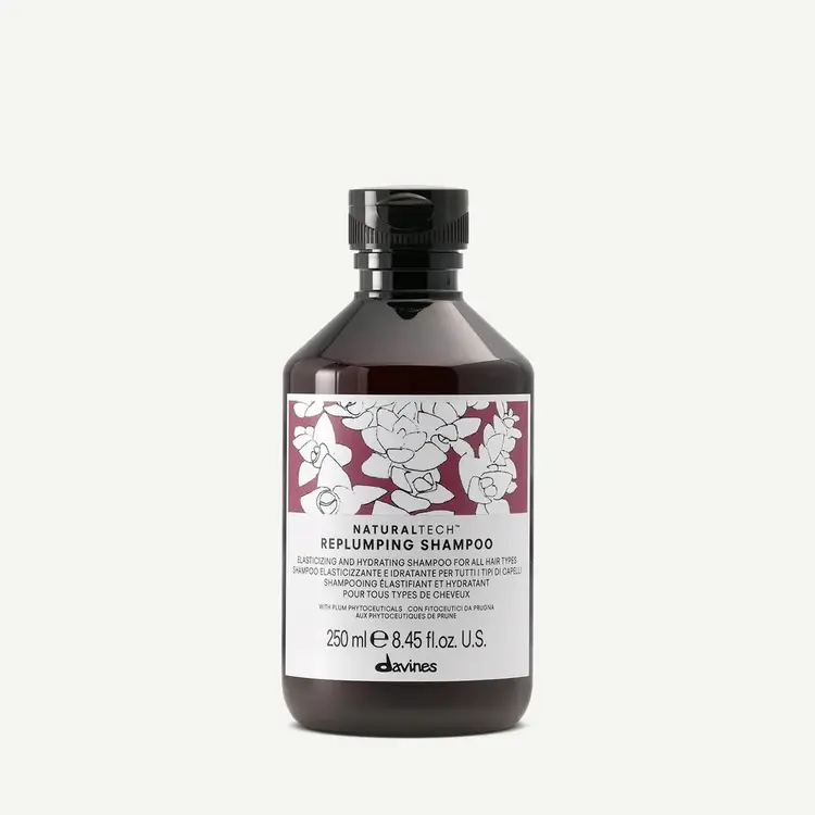 DAVINES Natural Tech | Replumping Shampoo - Hydration and Volume (250ml/8.45oz)