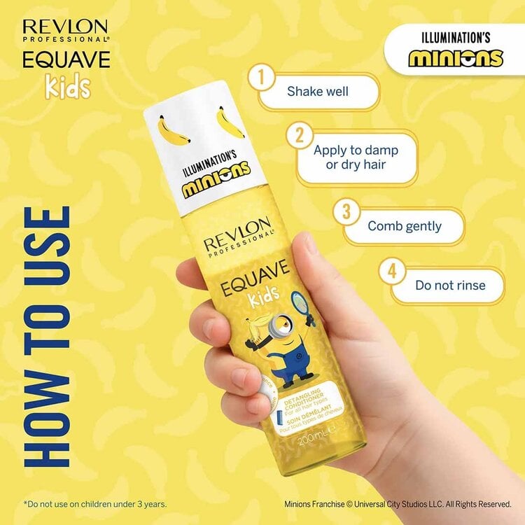 REVLON PROFESSIONAL Equave Kids | Minions | Soin Démêlant à la Banane