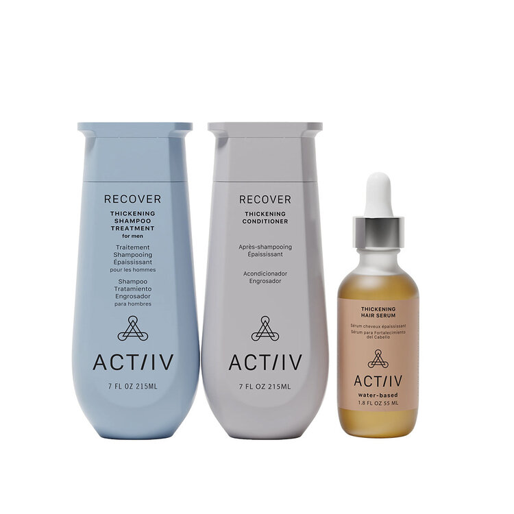 ACT/IV Recover | Trio de Printemps 2026 | Ensemble Homme - Routine Épaississante Complète