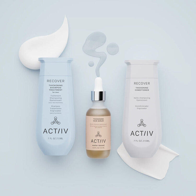 ACT/IV Recover | Trio de Printemps 2026 | Ensemble Homme - Routine Épaississante Complète