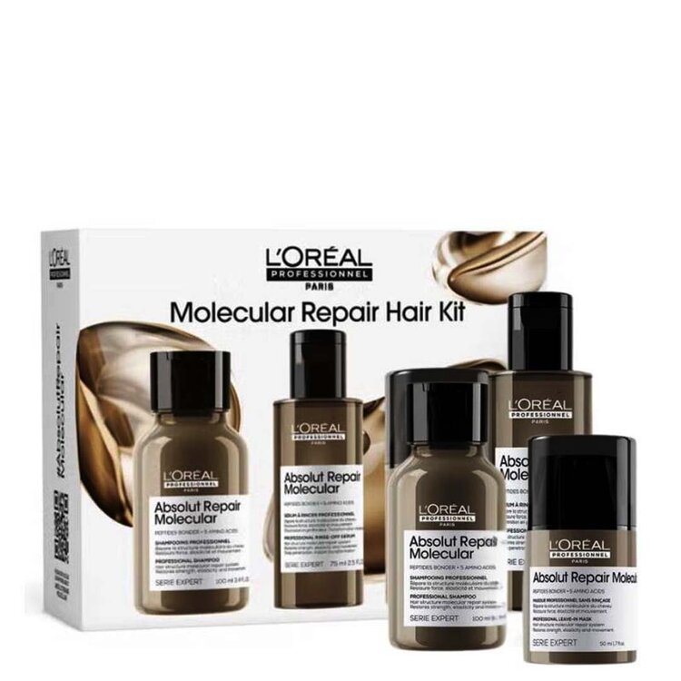 L'ORÉAL PROFESSIONNEL Serie Expert | Absolut Repair Molecular | Mini Duo Kit - Routine Réparation Moléculaire Express