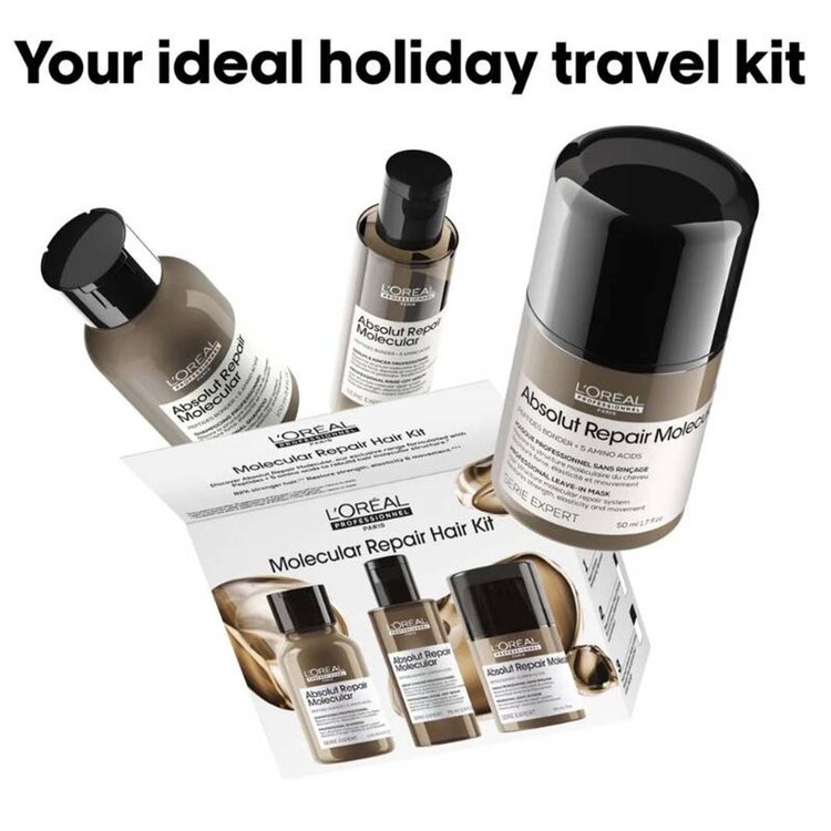 L'ORÉAL PROFESSIONNEL Serie Expert | Absolut Repair Molecular | Mini Duo Kit - Routine Réparation Moléculaire Express