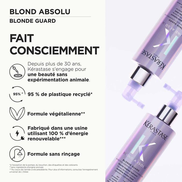 KÉRASTASE Blond Absolu | Blonde Guard | Hydrating Wonder Shield - Total Protection For Sensitized Blonde Hair