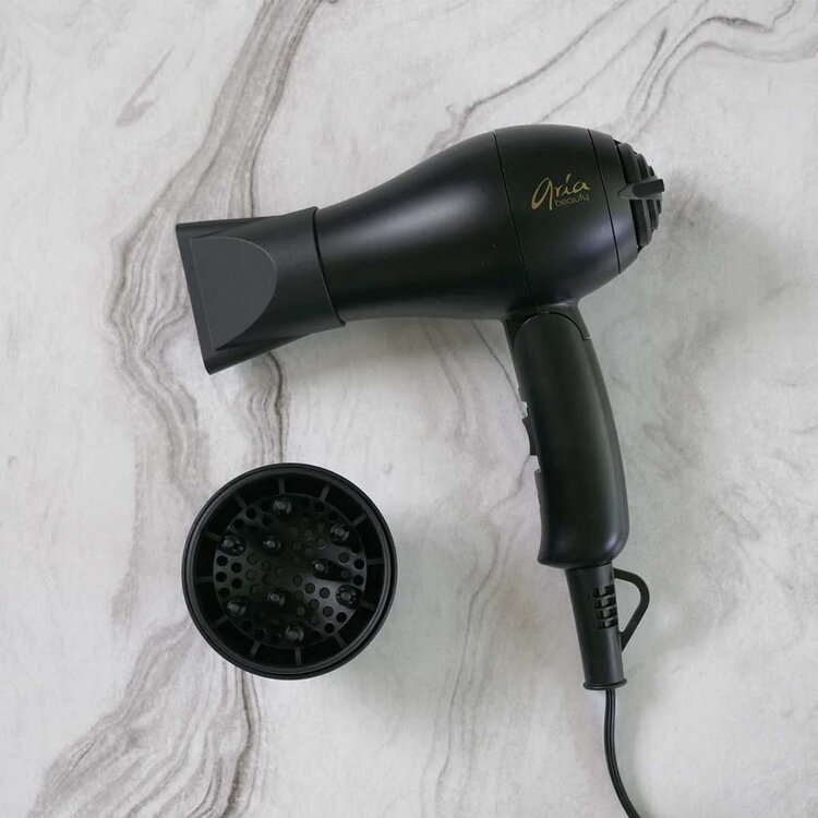 ARIA Beauty Mini Séchoir Pliable - Noir