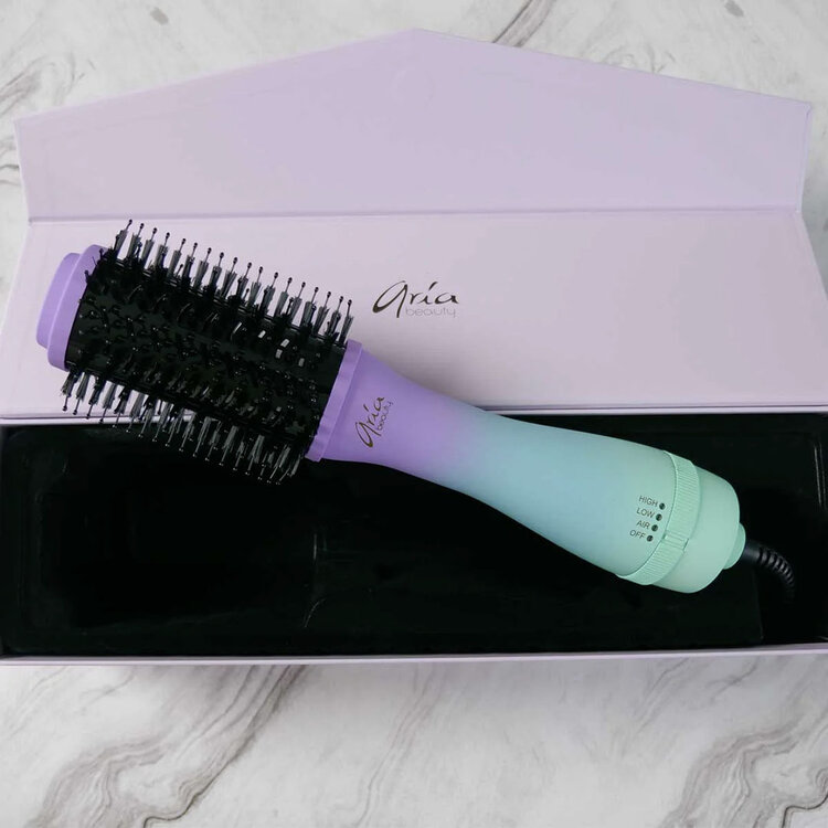 ARIA Beauty Brosse Séchoir Compact - Ombre - Volume, Lissage et Brillance
