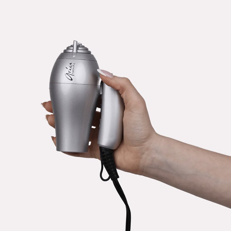 ARIA Beauty Mini Séchoir Pliable 1200w | Argent Édition Limitée - Séchage Compact et Pratique