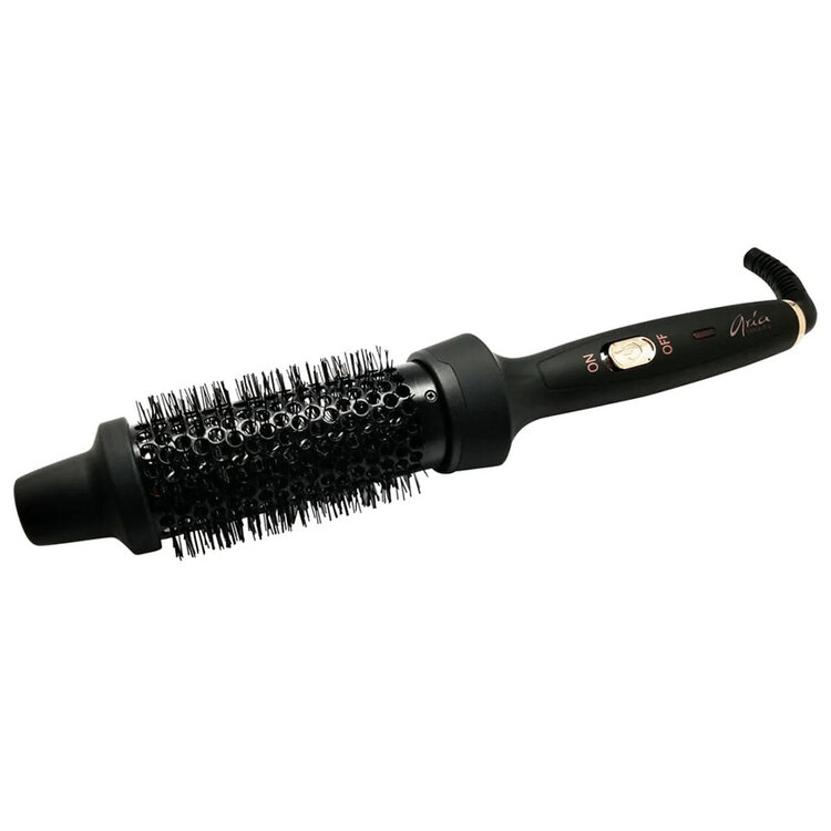 ARIA Beauty Brosse Chauffante Ronde 1.5'' | Noir - Volume, Lissage et Fini Brushing