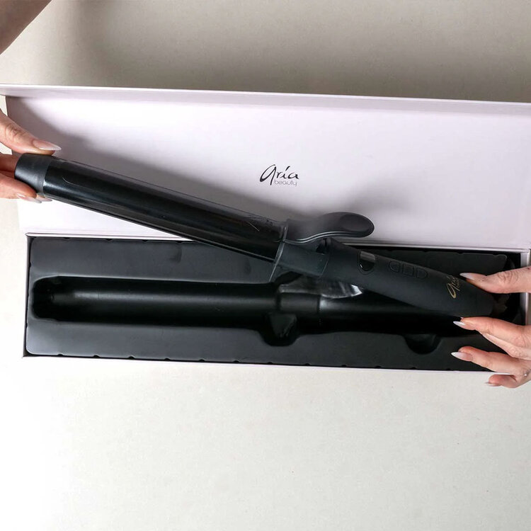 ARIA Beauty 7'' Extra-Long Curling Iron 1.25'' - Long-Lasting Curls and Shine