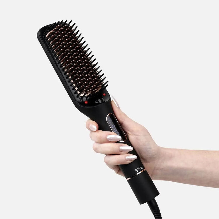 ARIA Beauty Luxury Ionic Straightening Brush – Fast Smoothing and Shiny Finish