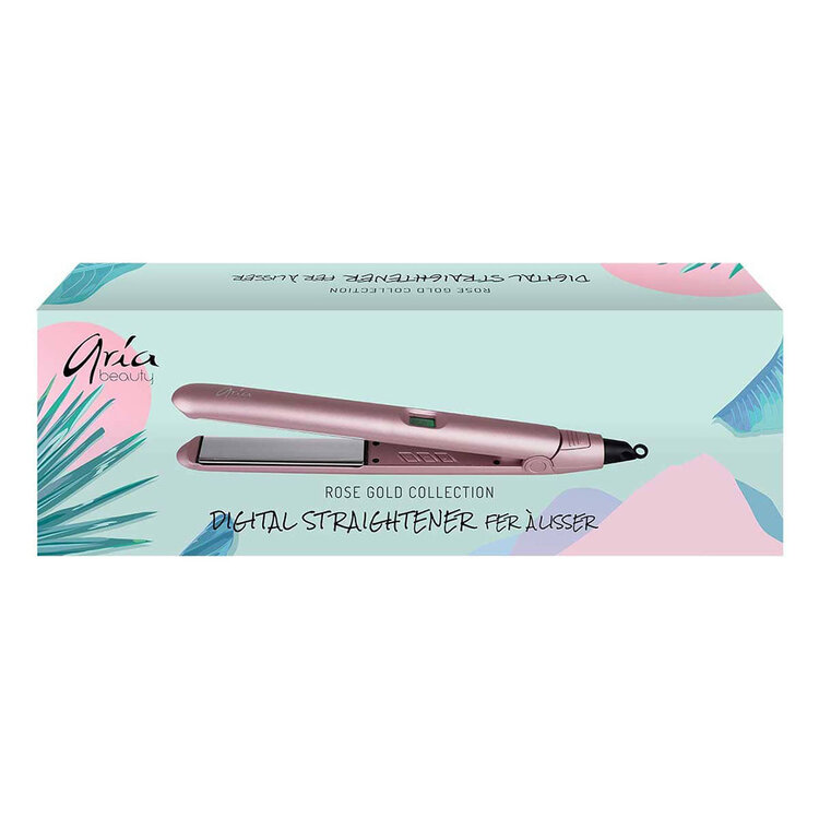ARIA Beauty Fer à Lisser Numérique | Or Rose - Fini Lisse Et Brillant