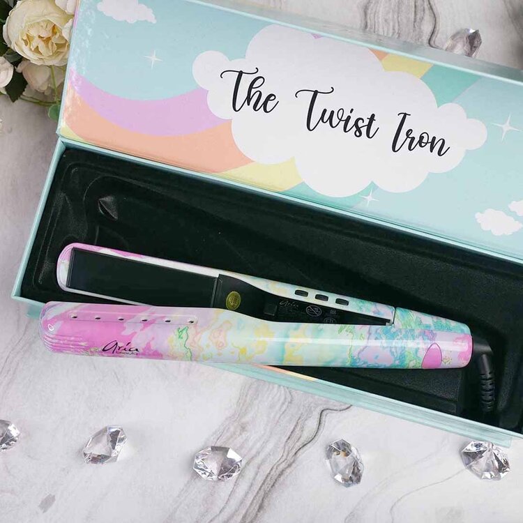 ARIA Beauty Fer Plat Twist Iron | Rêve Pastelle - Ondulations et Lissage Polyvalent