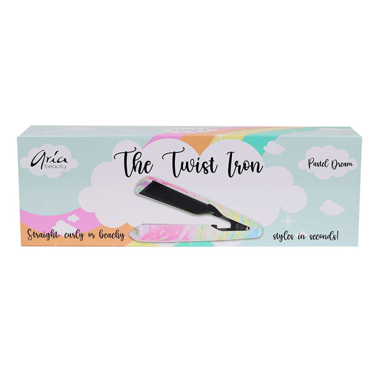 ARIA Beauty Fer Plat Twist Iron | Rêve Pastelle - Ondulations et Lissage Polyvalent