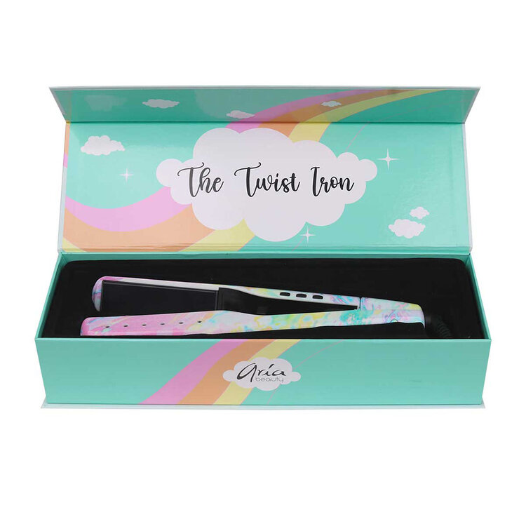 ARIA Beauty Fer Plat Twist Iron | Rêve Pastelle - Ondulations et Lissage Polyvalent