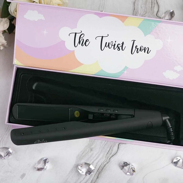 ARIA Beauty Fer Plat Twist Iron | Noir - Lissage et Ondulations Polyvalentes