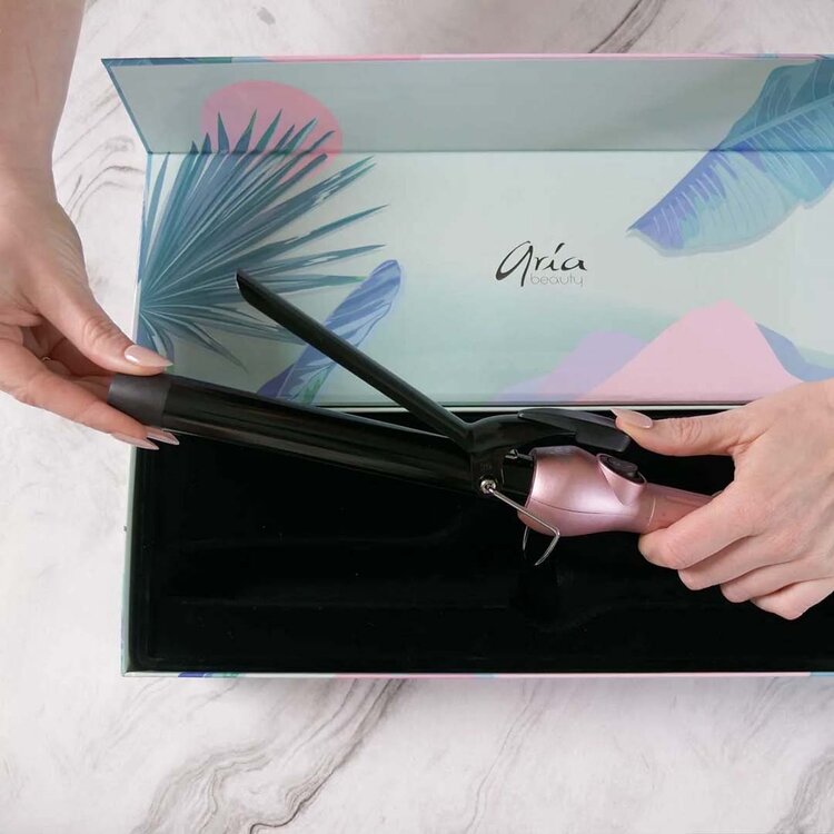 ARIA Beauty Fer à Friser 1" | Or Rose - Boucles Soyeuses et Volume Naturel