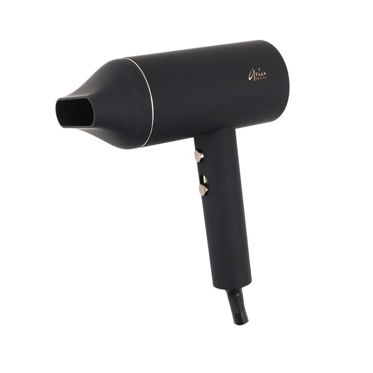 ARIA Beauty Sèche-Cheveux Compact Luxe | Noir - Séchage Rapide et Fini Brillant