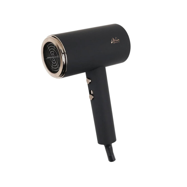 ARIA Beauty Sèche-Cheveux Compact Luxe | Noir - Séchage Rapide et Fini Brillant
