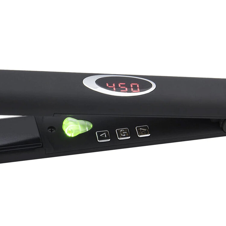 ARIA Beauty 1'' Infrared Ceramic Hair Straightener | Black - Smooth Shiny Frizz-Free Hair