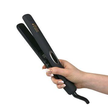 ARIA Beauty 1'' Infrared Ceramic Hair Straightener | Black