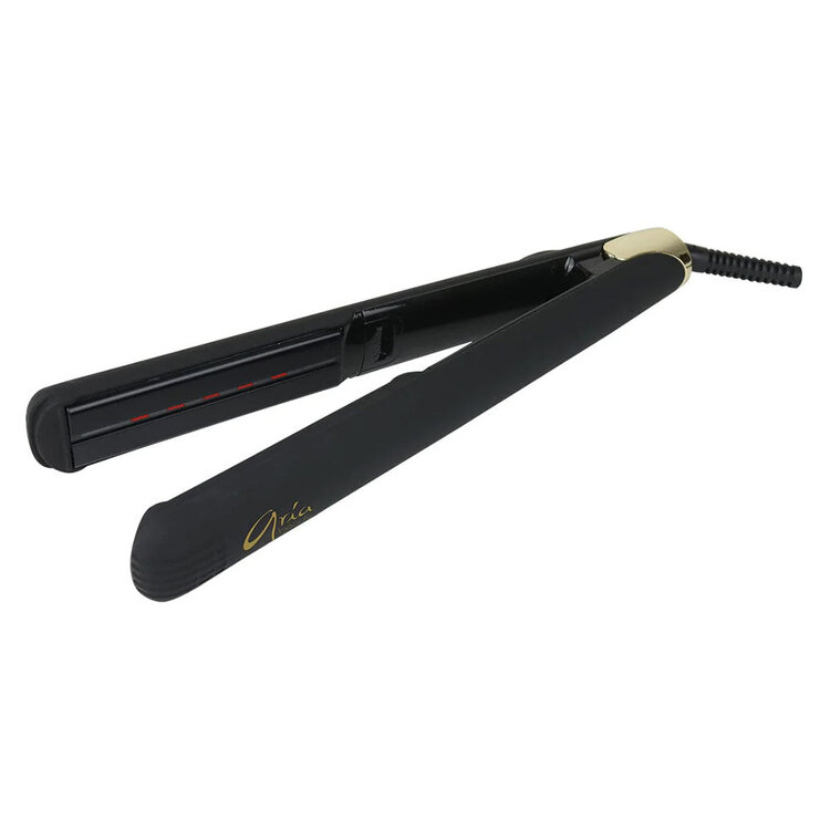 ARIA Beauty Fer Plat Infra-Rouge 1" | Noir - Lissage Doux et Résultat Durable