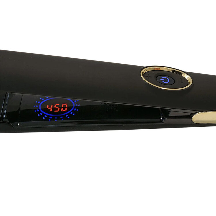 ARIA Beauty 1'' Infrared Flat Iron | Black - Smooth Long-Lasting Finish
