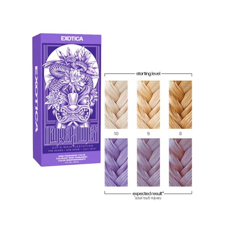 Coloration Semi-Permanente | Exotica Mauve Pâle - Couleur Pastel Vibrante et Brillance Intense