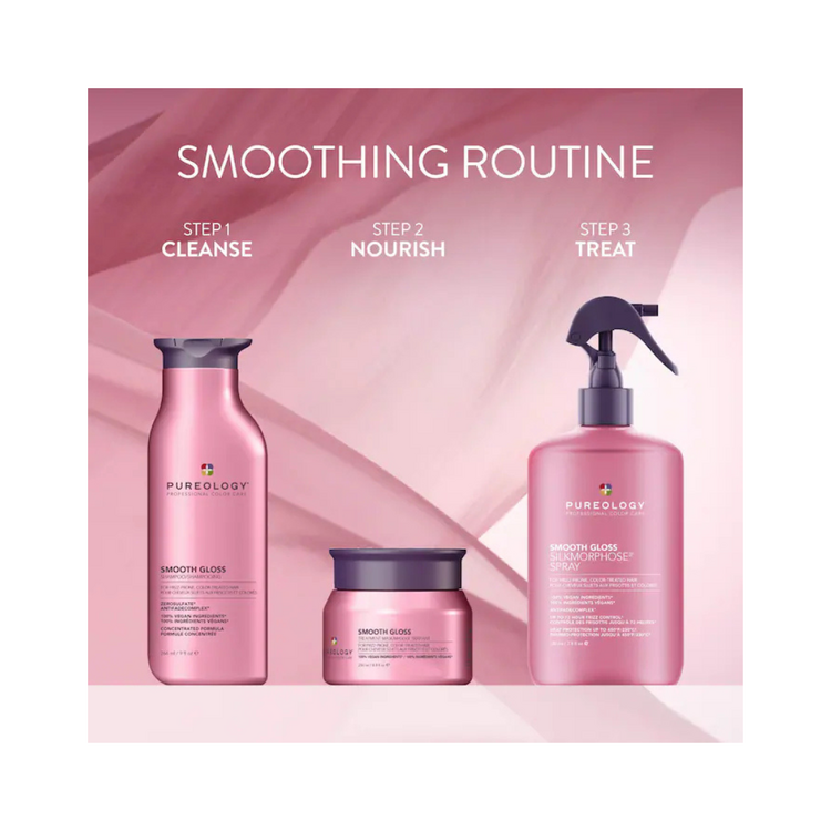PUREOLOGY Smooth Gloss | Shampooing - Lisse, Hydrate et Apporte une Brillance Intense