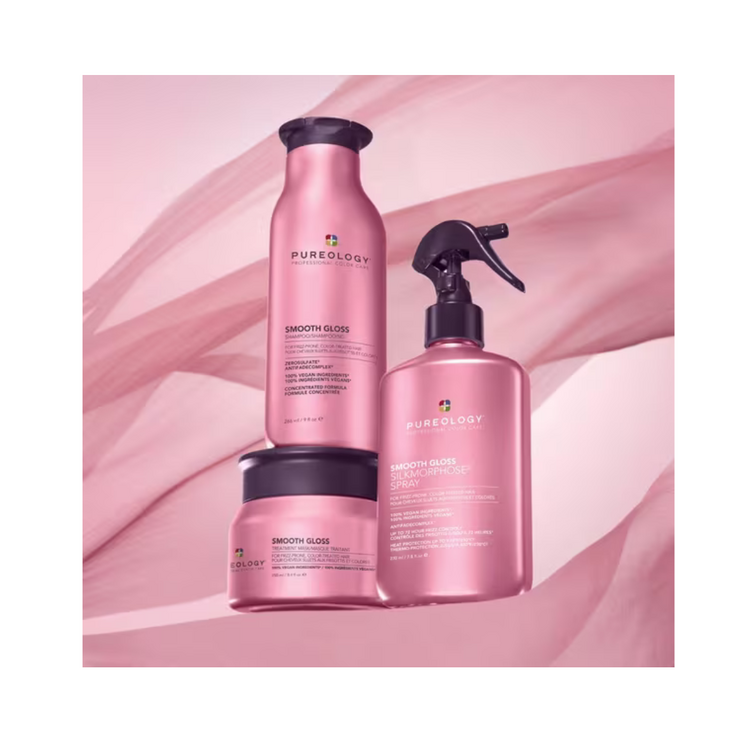 PUREOLOGY Smooth Gloss | Shampooing - Lisse, Hydrate et Apporte une Brillance Intense