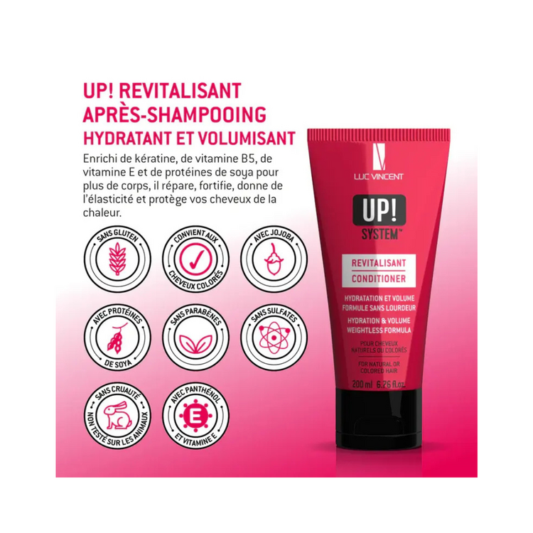 LUC VINCENT Up! | Weightless Hydration Volume - Lightweight Moisture and Fuller Hair