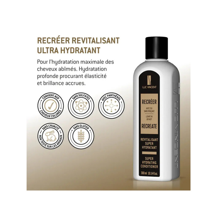 LUC VINCENT Recréer | Super Hydrating Conditioner - Intense Moisture and Lasting Softness