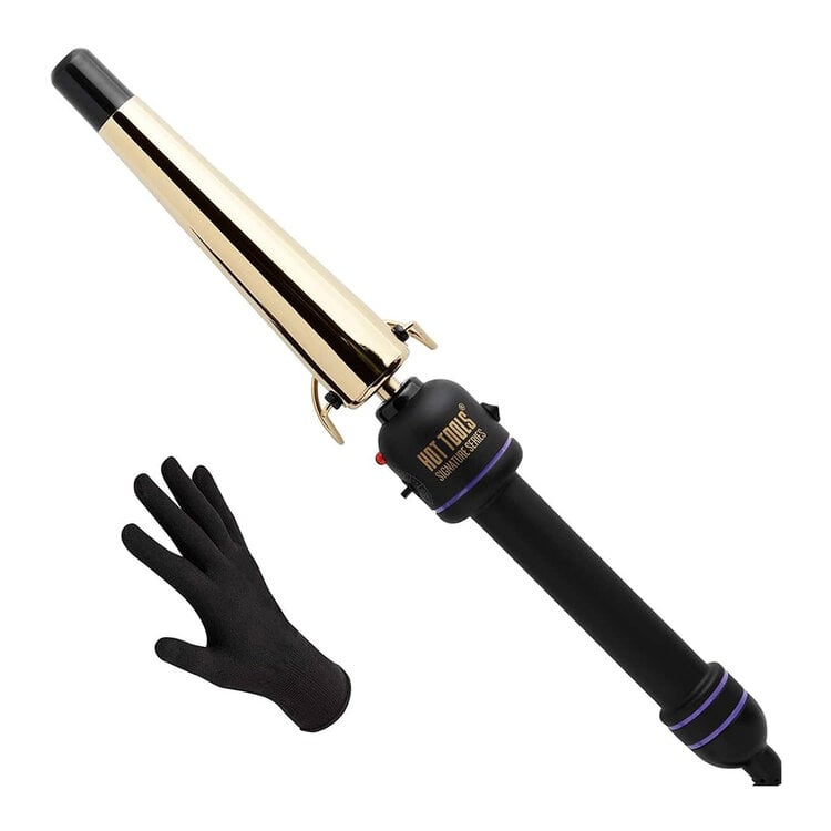 HOT TOOLS 24K Gold | Fer à Friser Conique - Boucles Définies et Longue Tenue