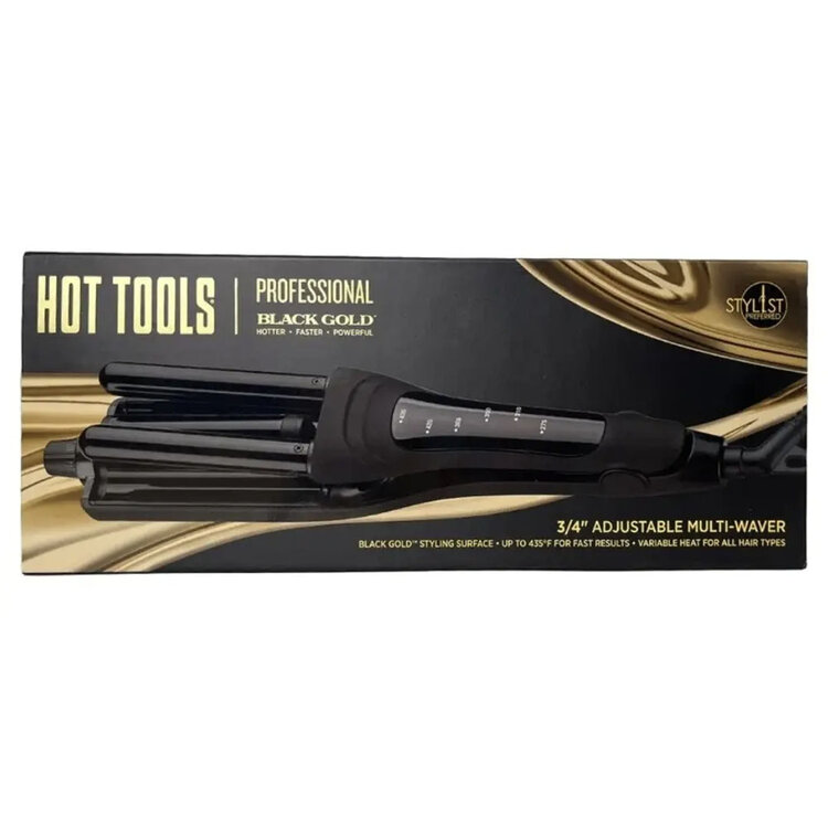 HOT TOOLS Black Gold | Multi-Ondulateur Ajustable - HT1092BGCN - Ondulations Personnalisées et Fini Brillant