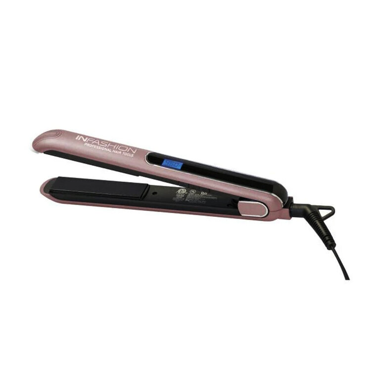 INFASHION  Professional 1'' Flat Iron - Smooth and Shiny Finish