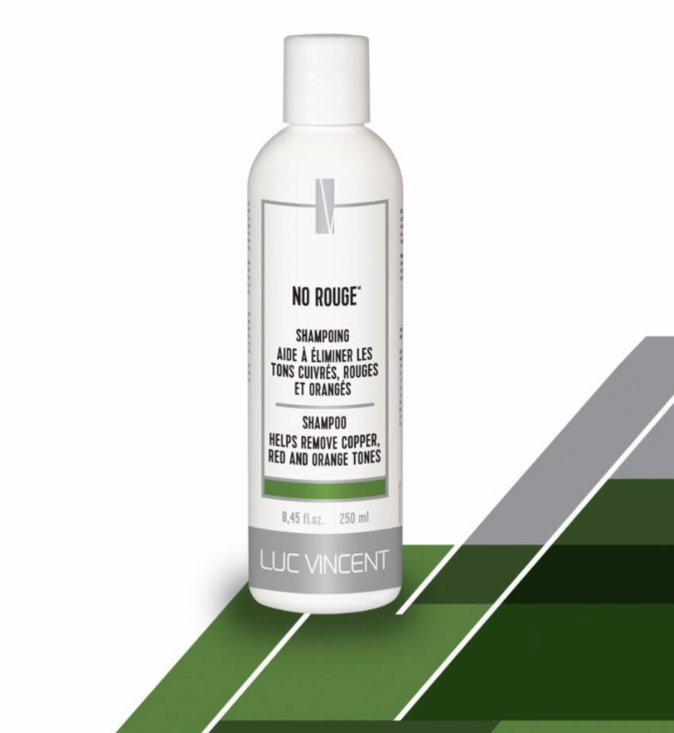 LUC VINCENT No Rouge | Shampooing Neutralisant - Neutralise les Reflets Rouges et Ravive les Tons Froids