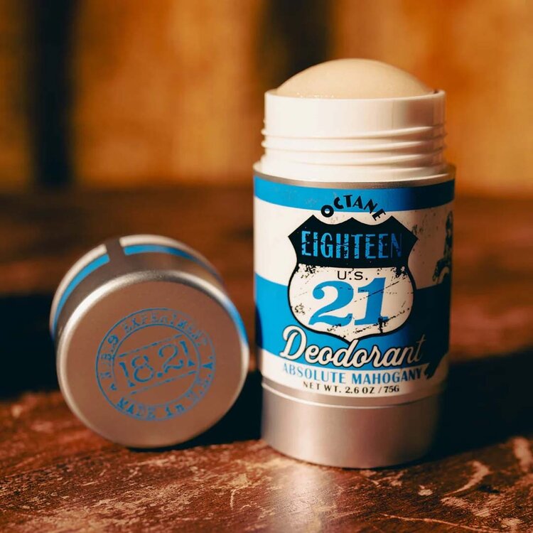 18.21 MAN MADE Absolute Mahogany | Deodorant (75g/2.6oz) - Daily Odor Protection with Woody Fragrance