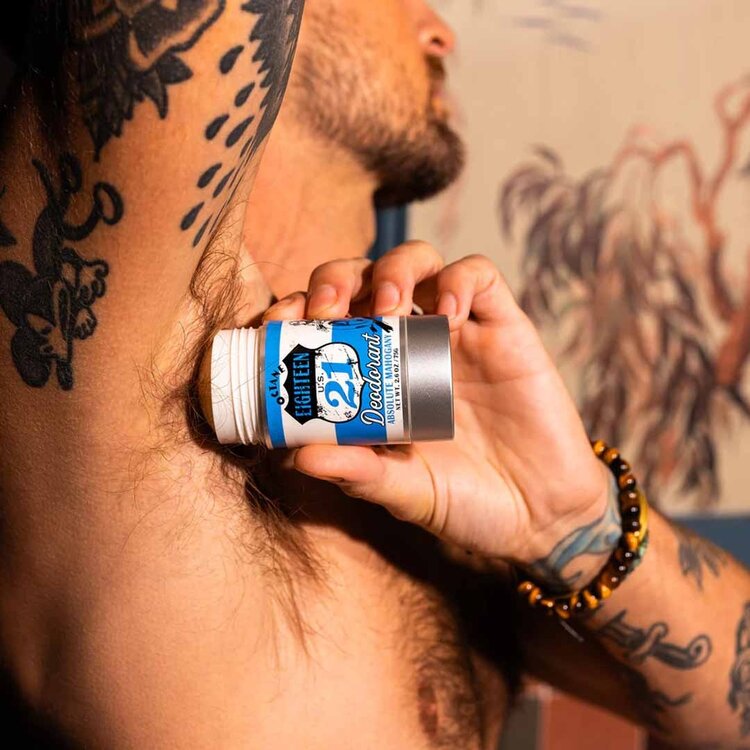18.21 MAN MADE Absolute Mahogany | Deodorant (75g/2.6oz) - Daily Odor Protection with Woody Fragrance
