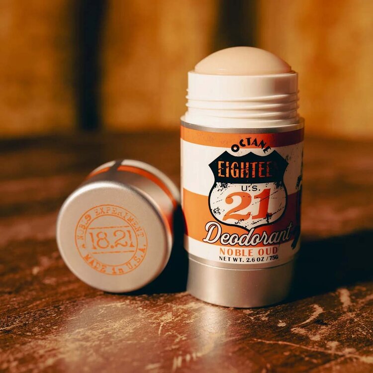 18.21 MAN MADE Noble Oud | Deodorant (75g/2.6oz) — Luxurious Woody Freshness with Oud Notes